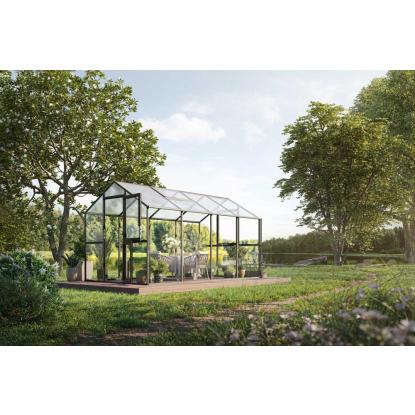KGT Aptasia IV drivhus, antracitgrå, 10 m²