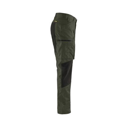 Blåkläder 1459 service buks med stretch, armygrøn/sort
