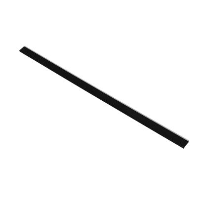 I-Wood afslutningsliste til 3-lamel akustikpanel, sortmalet, grå filt og sort kerne, egefiner, 17 x 92 mm
