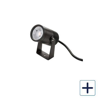 SG Armaturen Hovden midi spotlampe 23W, 3000K, IP67, sort