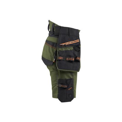Blåkläder 7175 striker dame håndværker shorts stretch, skovgrøn/rust