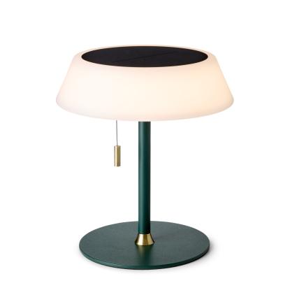 Halo Design Solar transportabel LED bordlampe, H19 cm, dæmpbar, mørkgrøn/opal