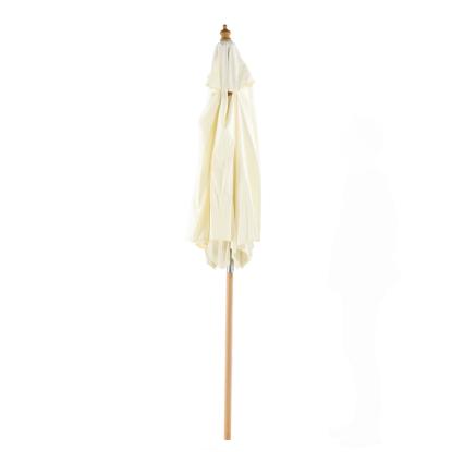 Venture Design Corypho parasol med tilt, hvid/natur, Ø250 cm