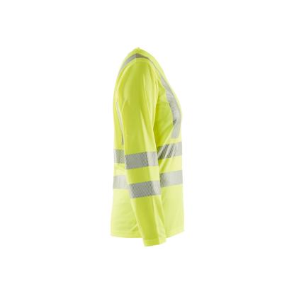 Blåkläder 3485 dame high vis t-shirt lang ærme, hi-vis gul