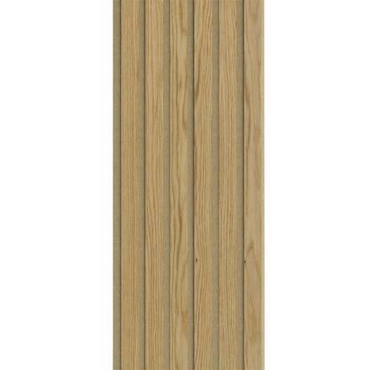 I-Wood Medio+ Original akustikpanel, klar olieret, brun filt og lys kerne, egefiner, 16 x 300 mm