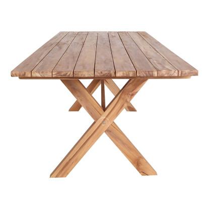 Spisebord i genbrugsteak 200x90xh75cm