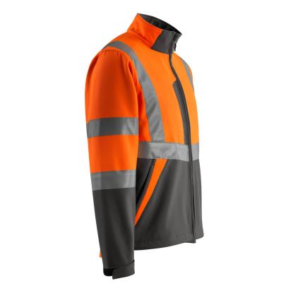 MASCOT SAFE LIGHT Kiama softshell jakke, hi-vis orange/mørk antracit