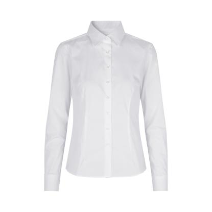 Seven Seas SS710 Poplin skjorte, modern, dame, hvid