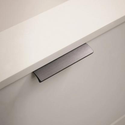 Beslag Design Edge Straight profilgreb, 100 mm, børstet antracit