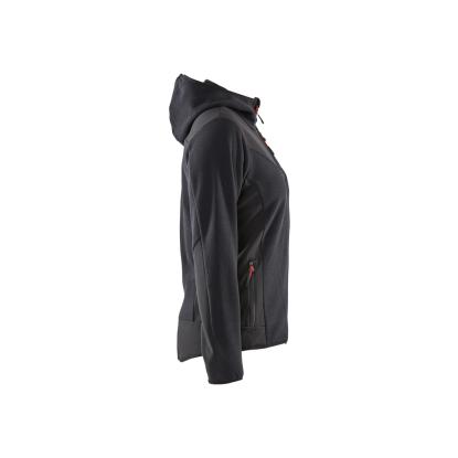 Blåkläder 5941 dame strikket jakke med softshell, antracitgrå/sort