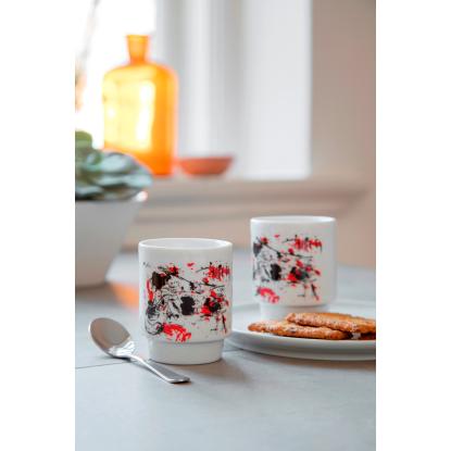 Steel-Function Asger Jorn espressokop, porcelæn, 60 ml - 2 stk.