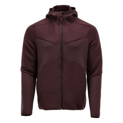 MASCOT CUSTOMIZED fleece hættetrøje med lynlås, bordeaux