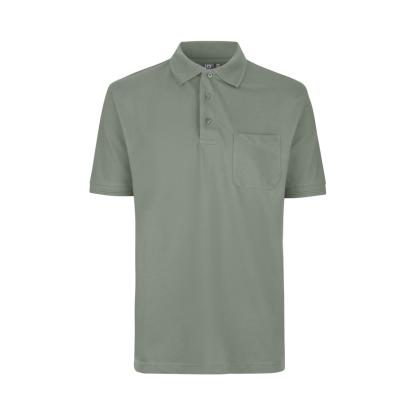 ID PRO Wear 0320 poloshirt med lomme, støvet grøn