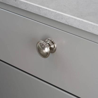 Beslag Design 24466 knop, Ø35 mm, forniklet