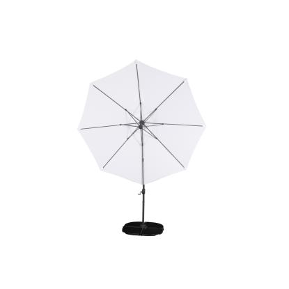 Venture Design Leeds justerbar parasol, sort/hvid, Ø300 cm
