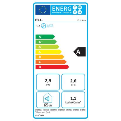 ELL Aura mobil 3-i-1 aircondition, køler, affugter og ventilerer