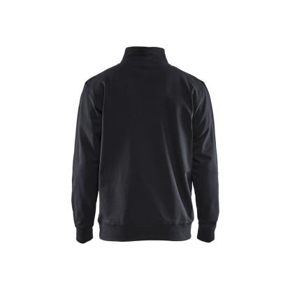 Blåkläder 3365 sweatshirt half-zip, sort