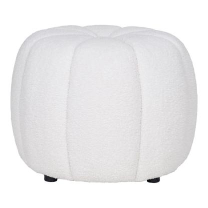 Paisley puf, offwhite, Ø48 x 38 cm