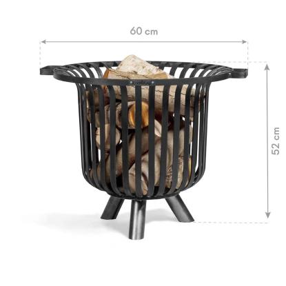 Cook King Verona bålsted, stål, sort, Ø60 cm