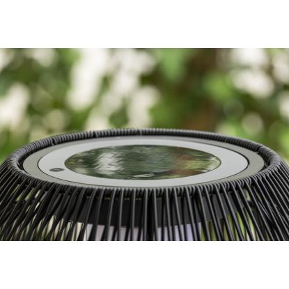 Venture Design Mabis gulvlampe med solceller, plastik, sort, 150 cm