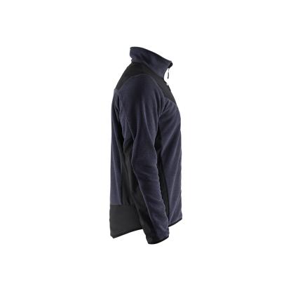 Blåkläder 5942 strikket jakke med softshell, mørk marineblå/sort