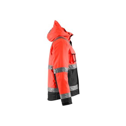 Blåkläder 4870 high vis vinterjakke, hi-vis rød/sort