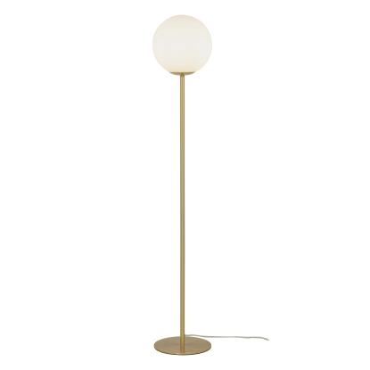 Aneta Molekyl gulvlampe, H130 cm, glas, messing/opal