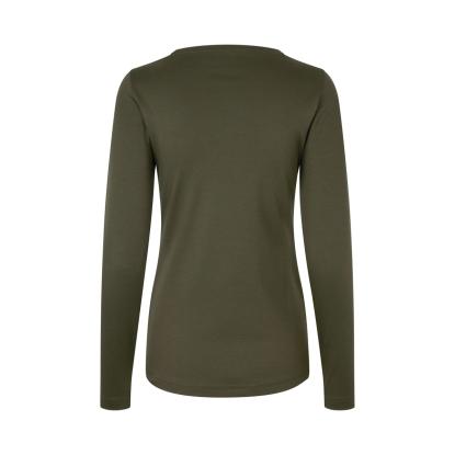 ID 0509 Interlock T-shirt med lange ærmer, dame, oliven
