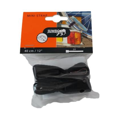 Jumbo bagageremme, sort, 18 mm, 40 cm - 2 stk.