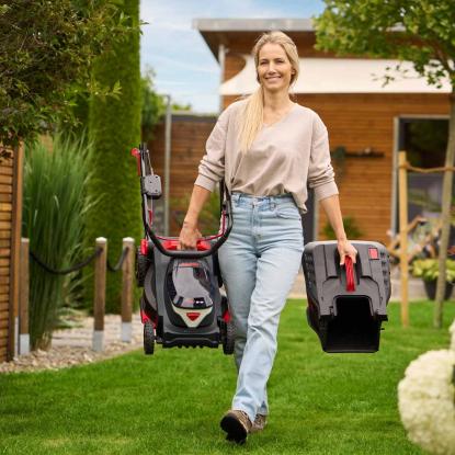 AL-KO 34.6 Li Comfort plæneklipper med 2 x 2,5 Ah, 18 V batterier og lader