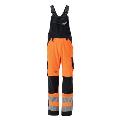 MASCOT SAFE SUPREME Newcastle overall med knælommer, hi-vis orange/mørk marine