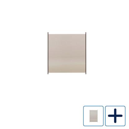 HORTUS glashavehegn med aluskinne, sort/glas - 95 cm bredt