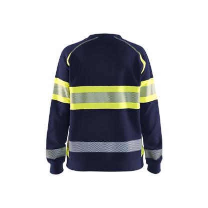Blåkläder 3409 dame high vis sweatshirt, marineblå/hi-vis gul