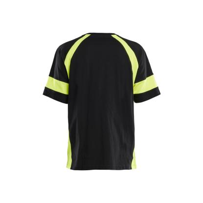 Blåkläder 3523 t-shirt, sort/hi-vis gul