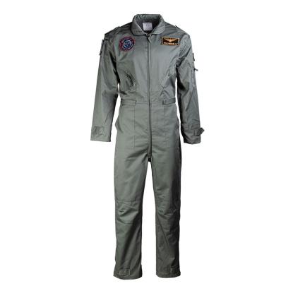 Mil-Tec pilot kedeldragt med patches, olivengrøn