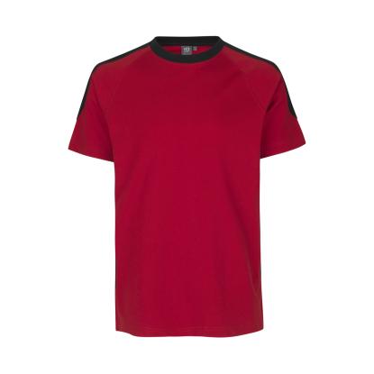 ID PRO Wear 0302 T-shirt med kontrast, rød
