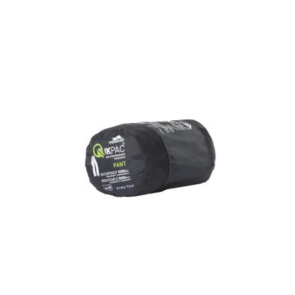Trespass QIKPAC packaway regnbukser med pose, unisex, sort