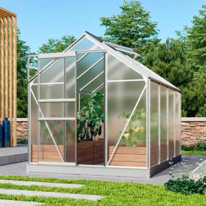 Vitavia Venus 5000 drivhus, alu, 5,0 m², 4 mm poly, inkl. sokkel