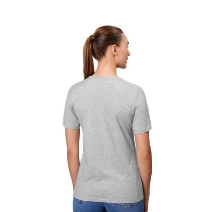 ID 0553 T-shirt, økologisk, dame, lys grå melange