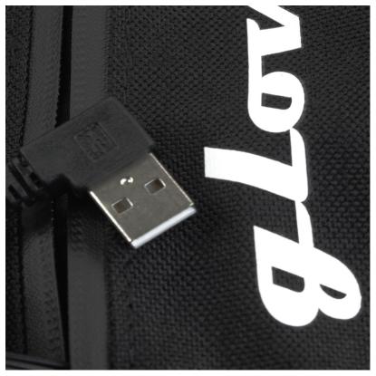 Glovii universalvest med varme, GV1U, kompatibel med enhver 2A powerbank, sort