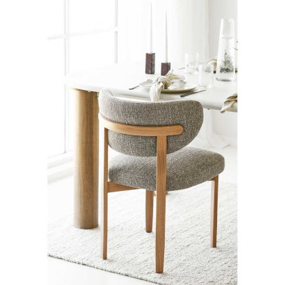 Recco spisebordsstol, egetræslook, sand
