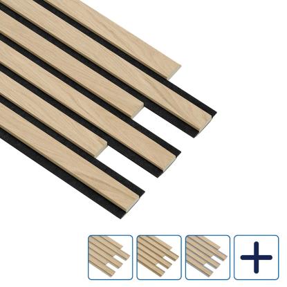 I-Wood Pro+ I-Lock Original akustikpanel, ubehandlet natur, lys kerne, egefiner, 16 x 300 x 2400 mm
