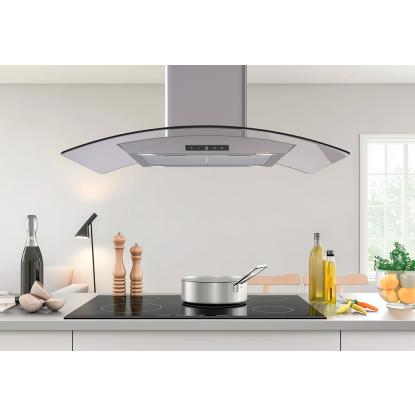 Thermex Derby II frit frithængende emhætte, 90 cm, rustfrit stål