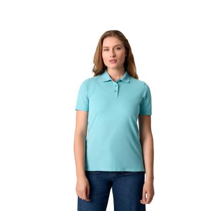 ID Ease 0557 poloshirt, lyocell, dame, støvet aqua