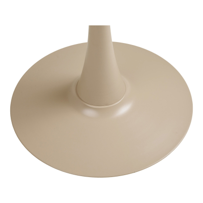 Meira cafébord, stål, taupe, Ø60 cm