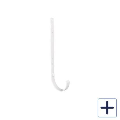 Plastmo rendejern, lang, hvid