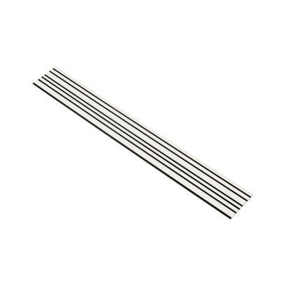 I-Wood Basic Mixed akustikpanel, hvidmalet, sort filt og lys kerne, folie, 16 x 300 mm 
