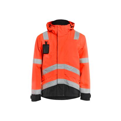 Blåkläder 4837 high vis skaljakke, hi-vis rød/sort