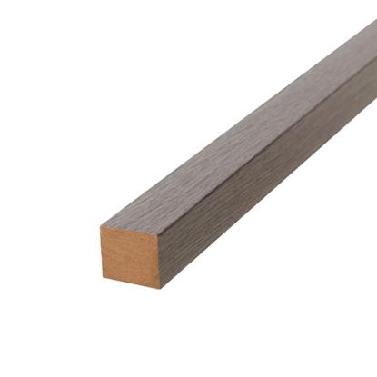FibroTech akustik afslutningsliste til UNIKA, 25 x 3000, grey oak - 2 stk.