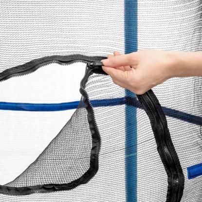 Viking Sports trampolin med net, blå/gul, Ø140 cm